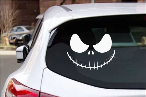 Halloween Ghoul Smile Transparent Vinyl Decal - Waterproof - PVC Vinyl - TDCA1004
