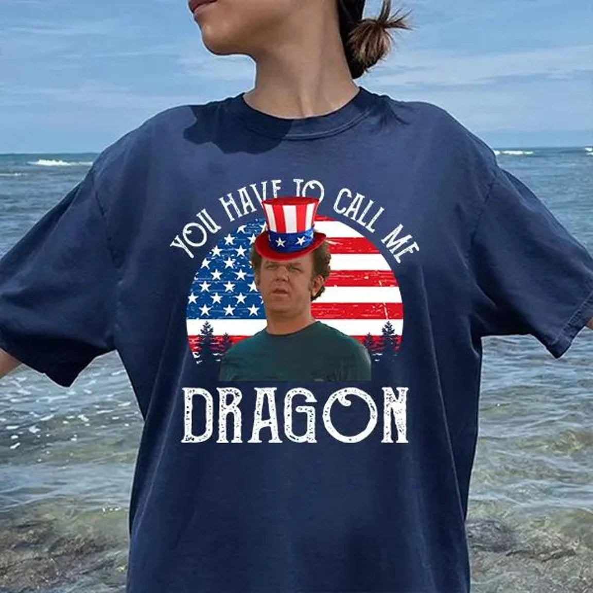 Call Me Dragon Funny 4th of July Shirt