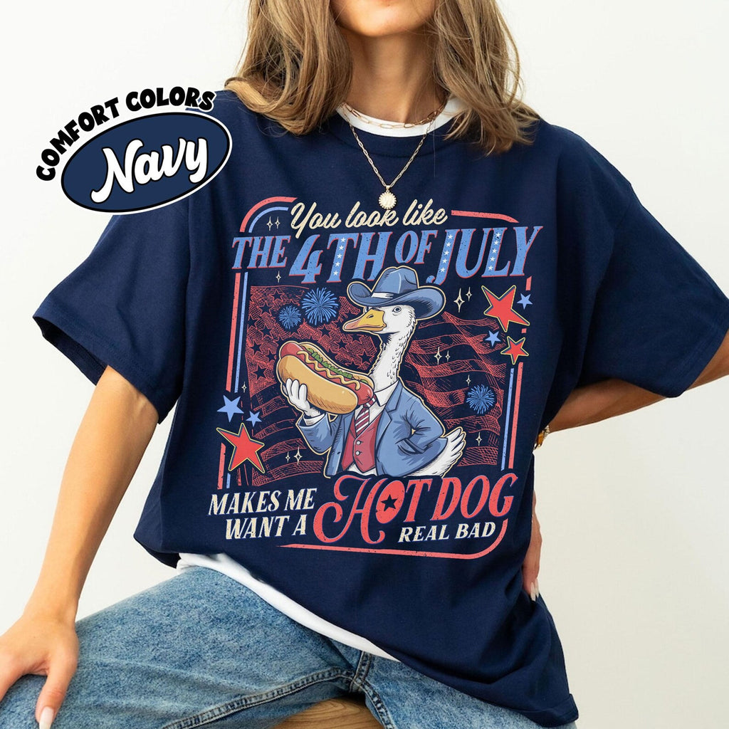 Funny Goose You Look Like the 4th of July Shirt