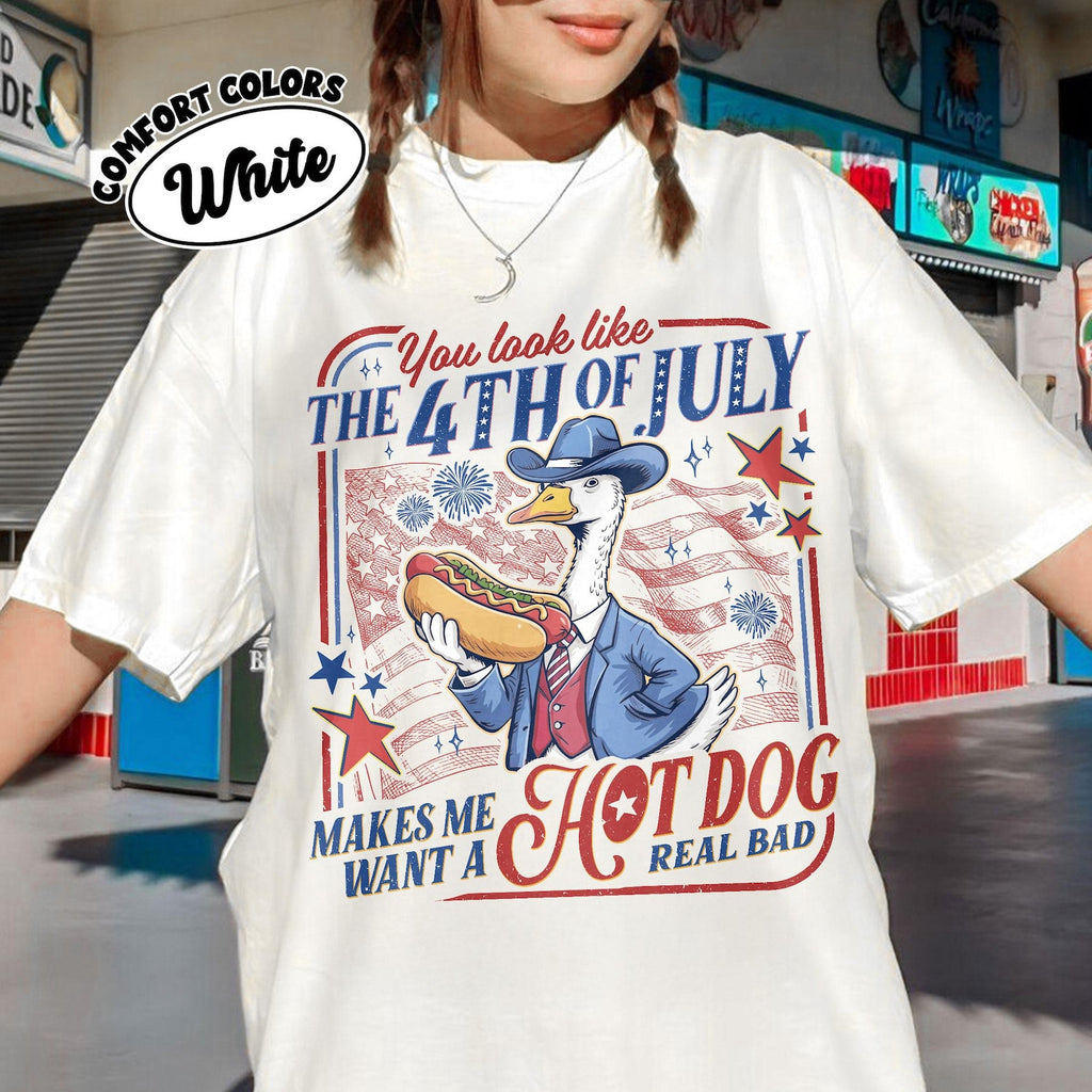 Funny Goose You Look Like the 4th of July Shirt