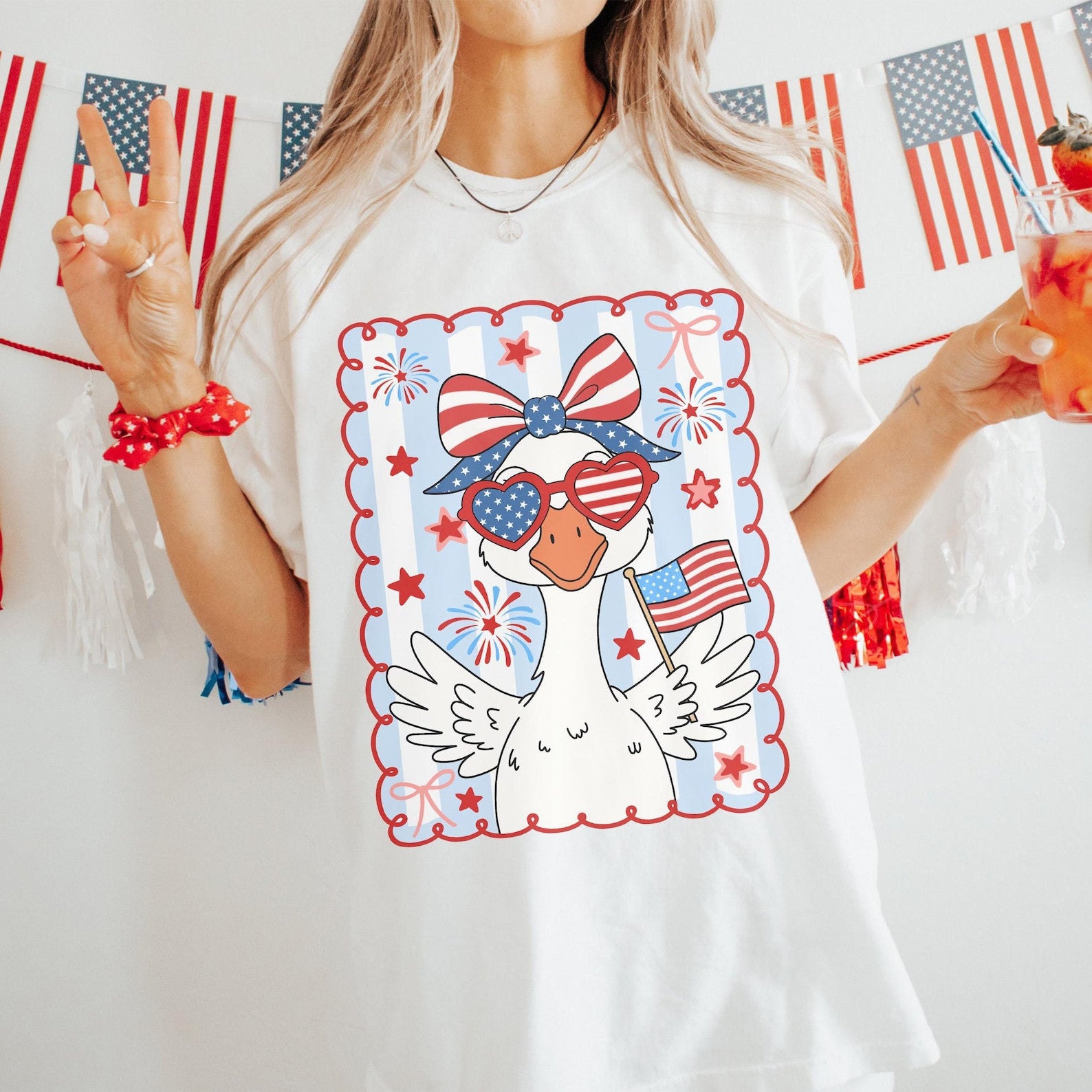 4th of July Mama Goose Funny Shirt