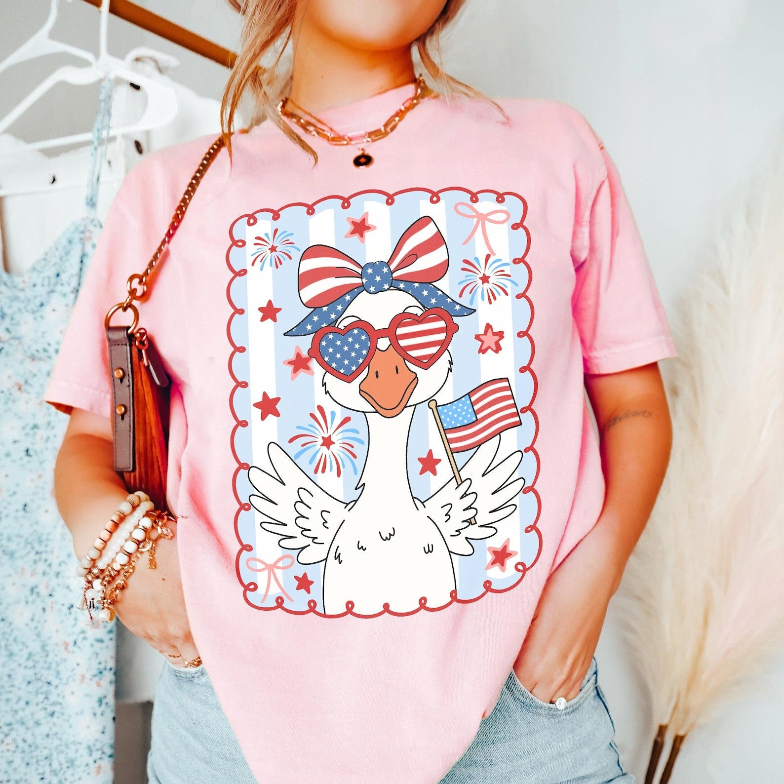 4th of July Mama Goose Funny Shirt