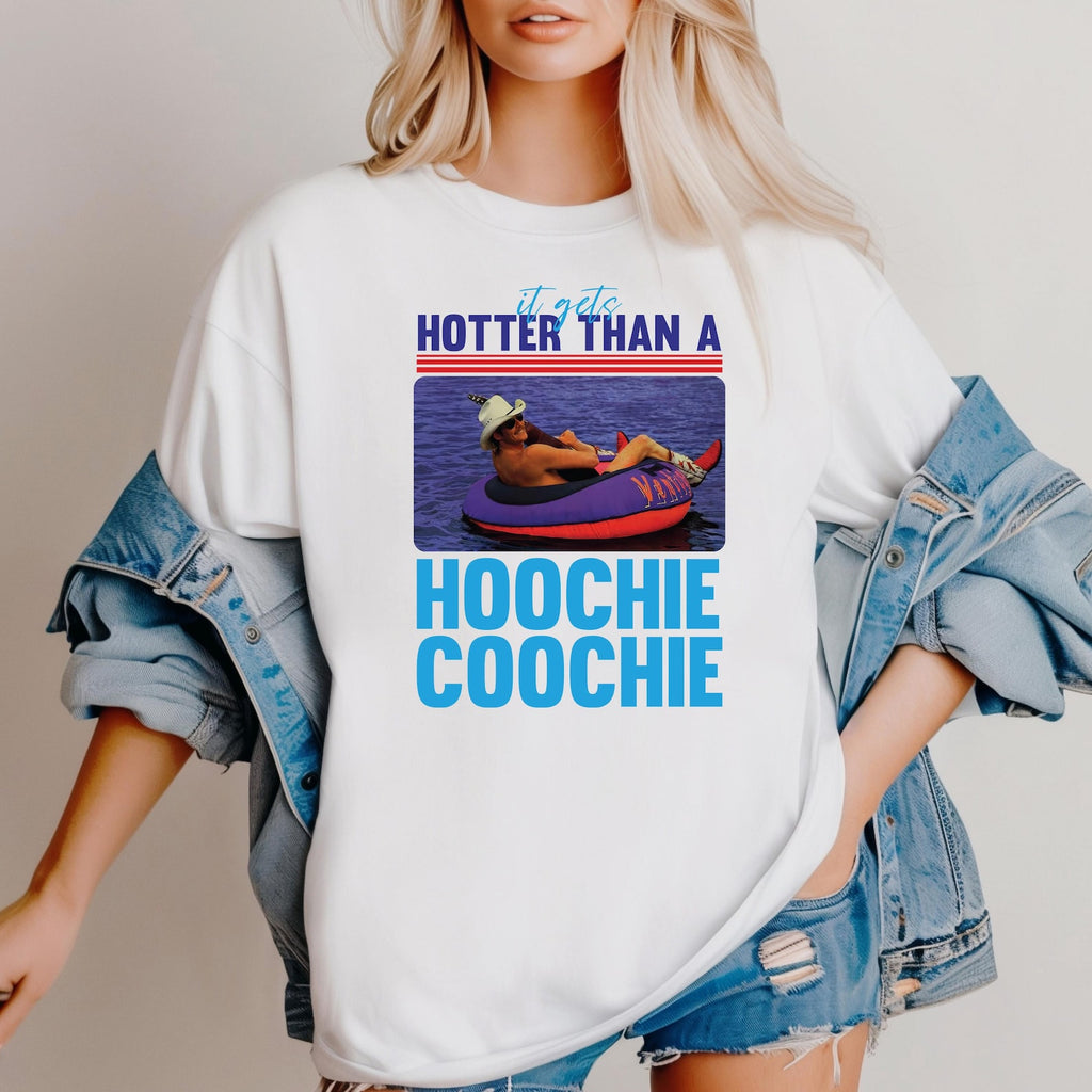 Hotter Than A Hoochie Coochie 4th of July Funny Shirt