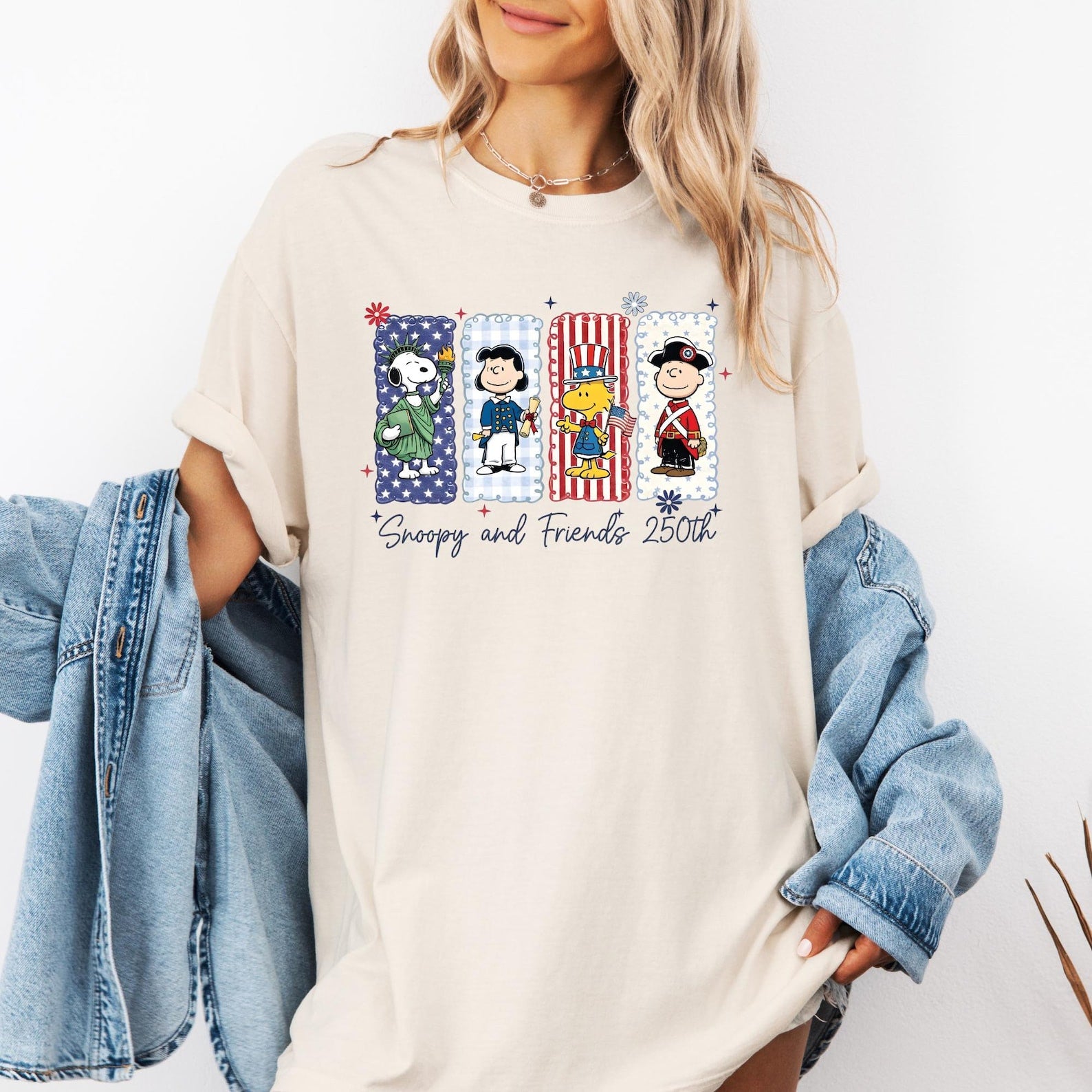 Cute Cartoon America 250 Anniversary 4th of July Shirt