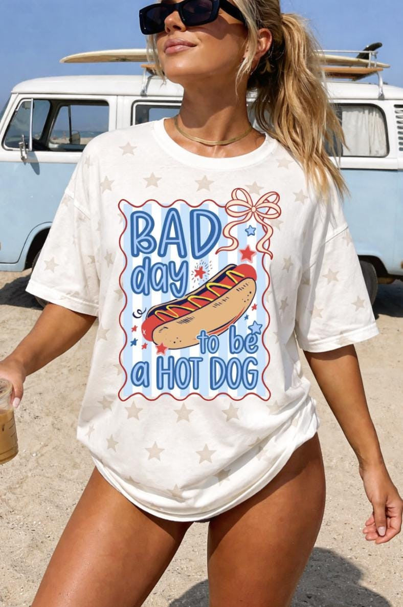 Bad Day to be a Hotdog 4th of July Shirt
