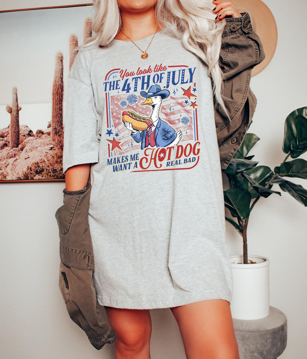 Funny Goose You Look Like The 4th of July Shirt