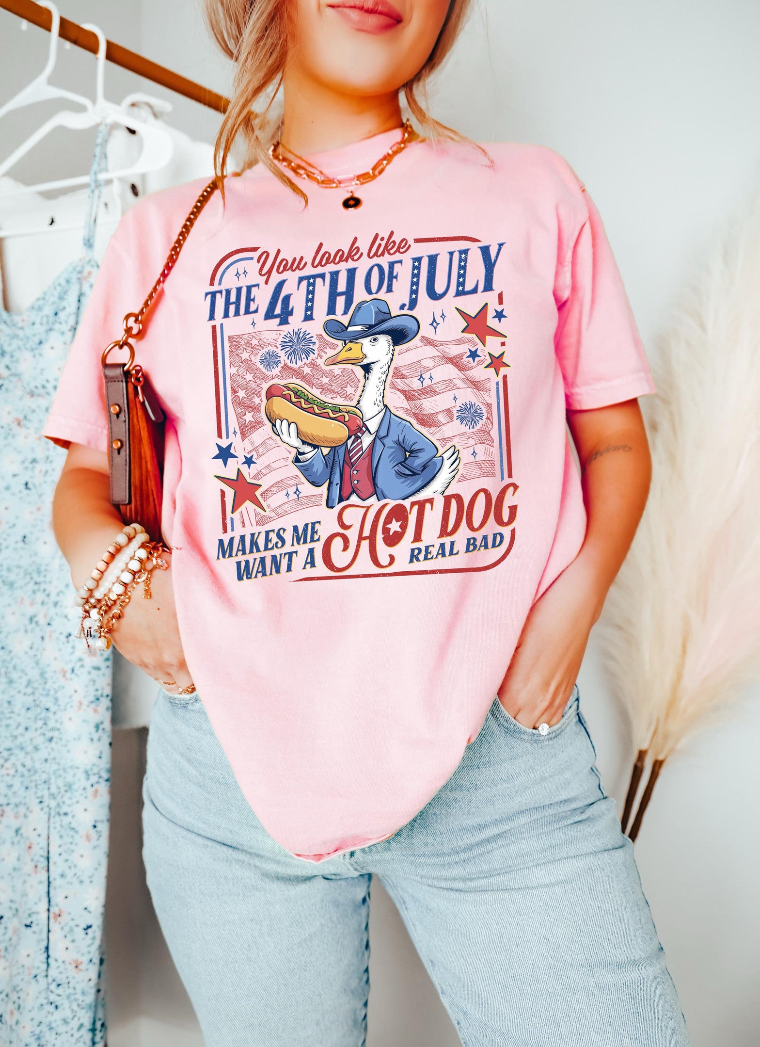 Funny Goose You Look Like The 4th of July Shirt