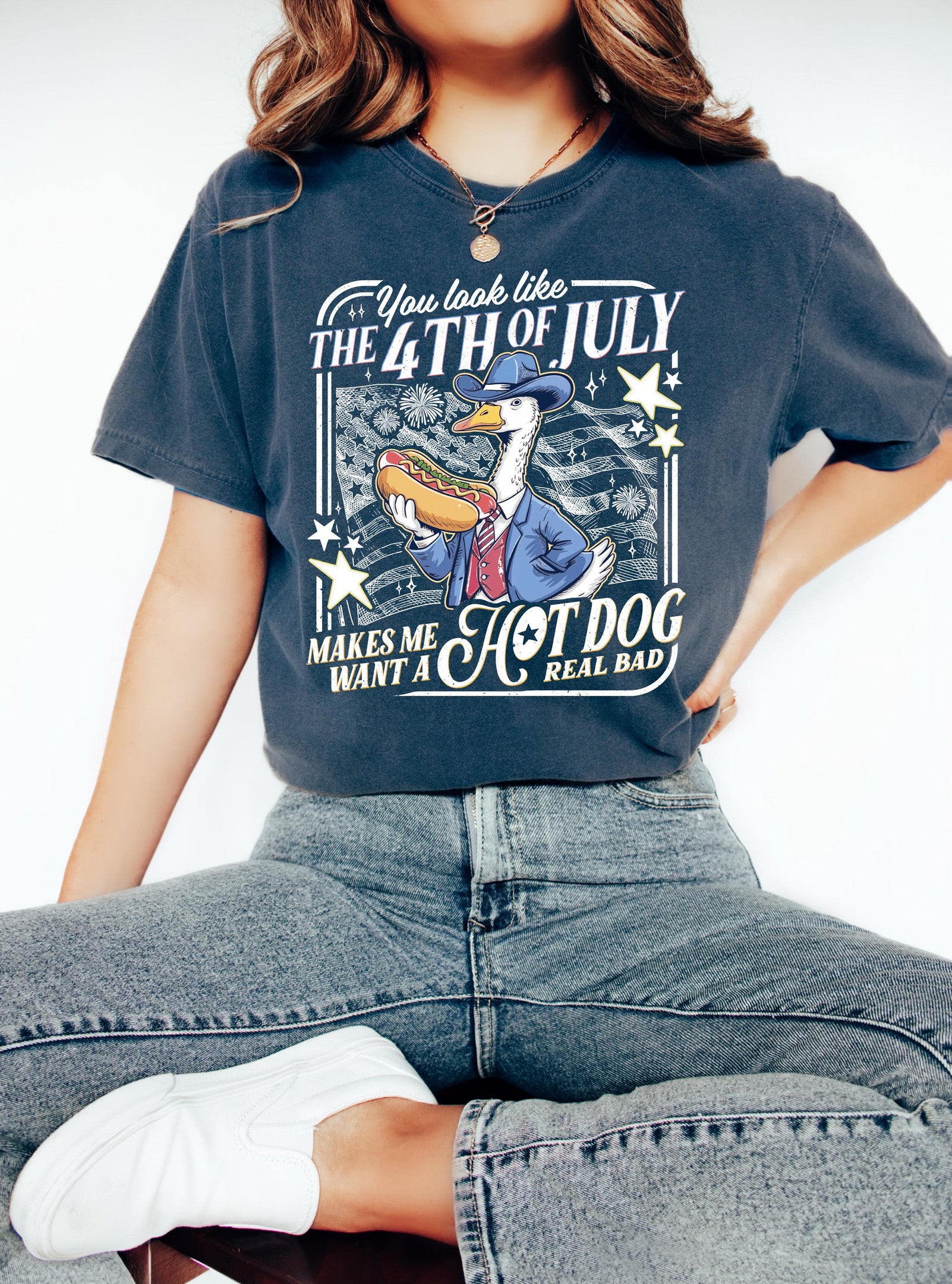 Funny Goose You Look Like The 4th of July Shirt
