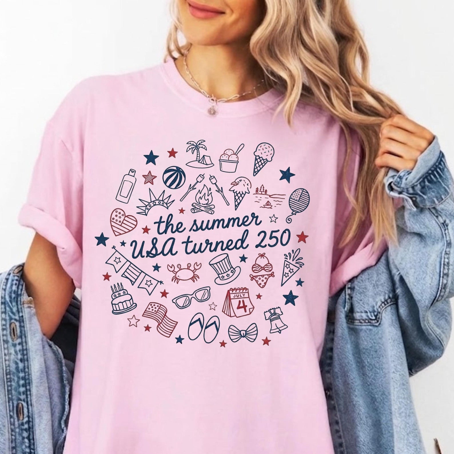 The Summer USA Turned 250 4th of July Shirt