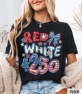 Red White and 250 4th of July Shirt