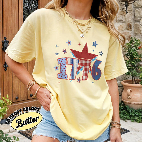 1776 Seersucker 4th of July Shirt