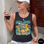 Funny Dead Tired But Still Floatin' Summer Halloween Shirt