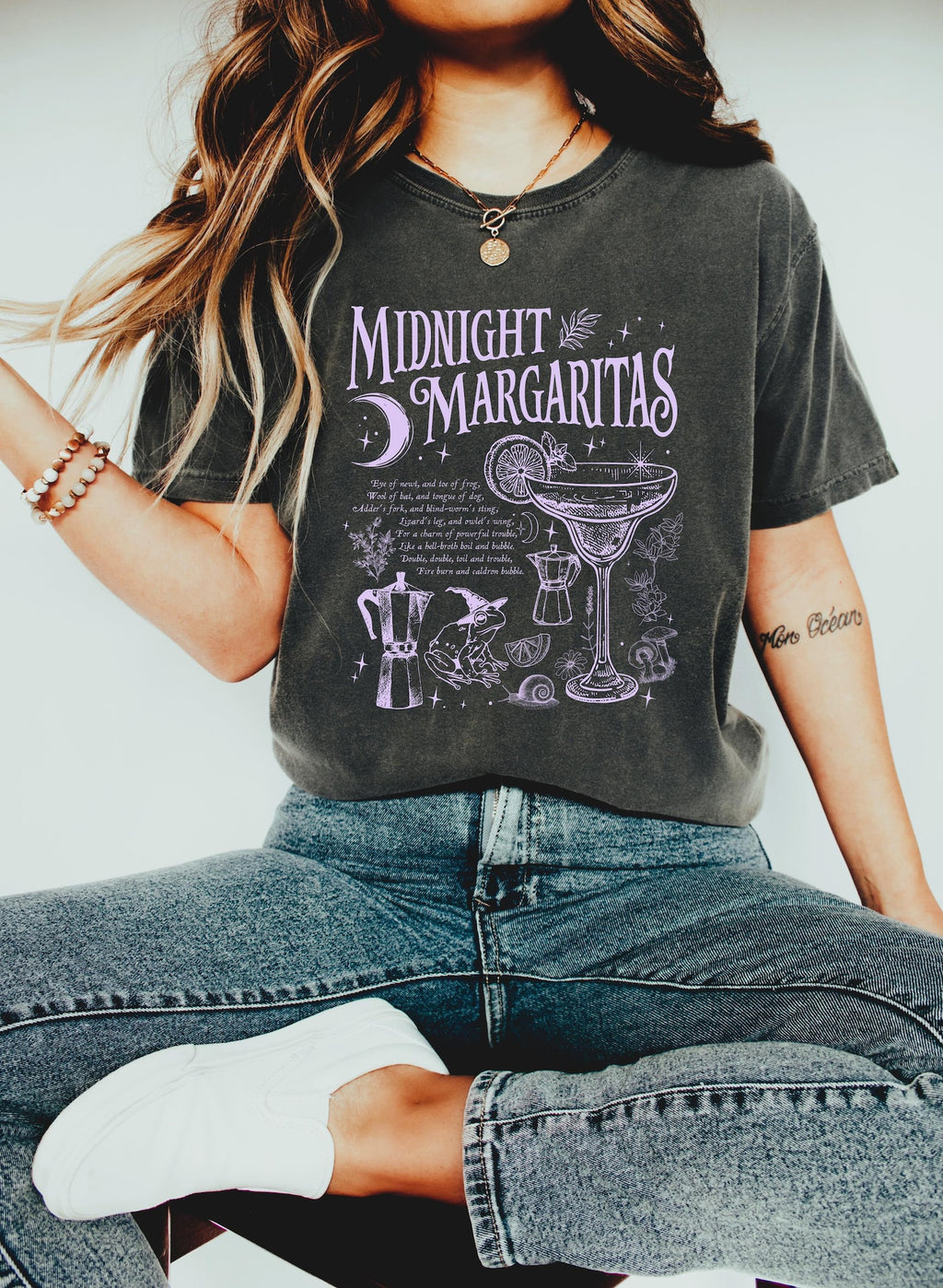 Midnight Margaritas Halloween T-shirt, Cute Summer Vacation Shirt