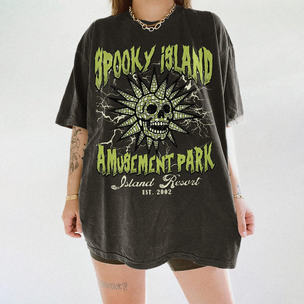 Spooky Island Halloween T-Shirt, Cute Summer Vacation Shirt