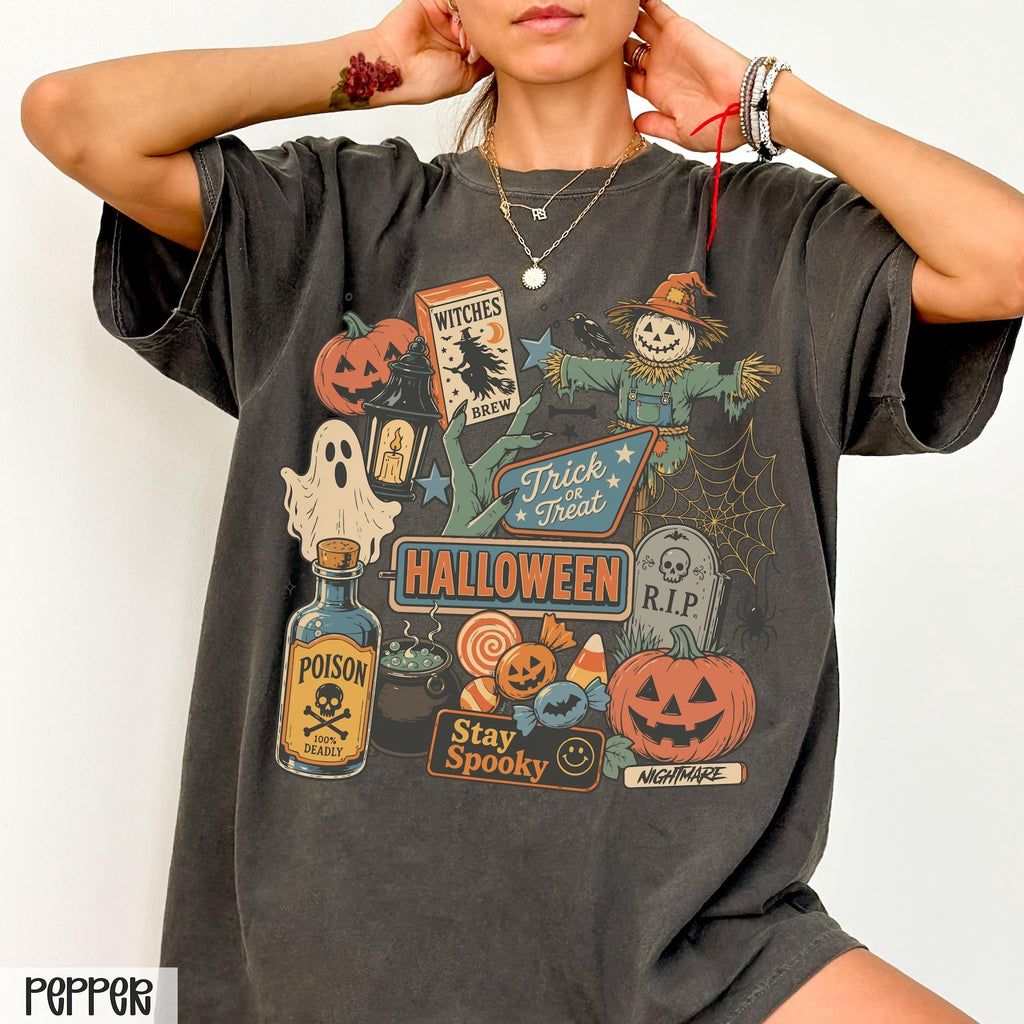Spooky Party Halloween T-shirt, Cute Summer Vacation Shirt