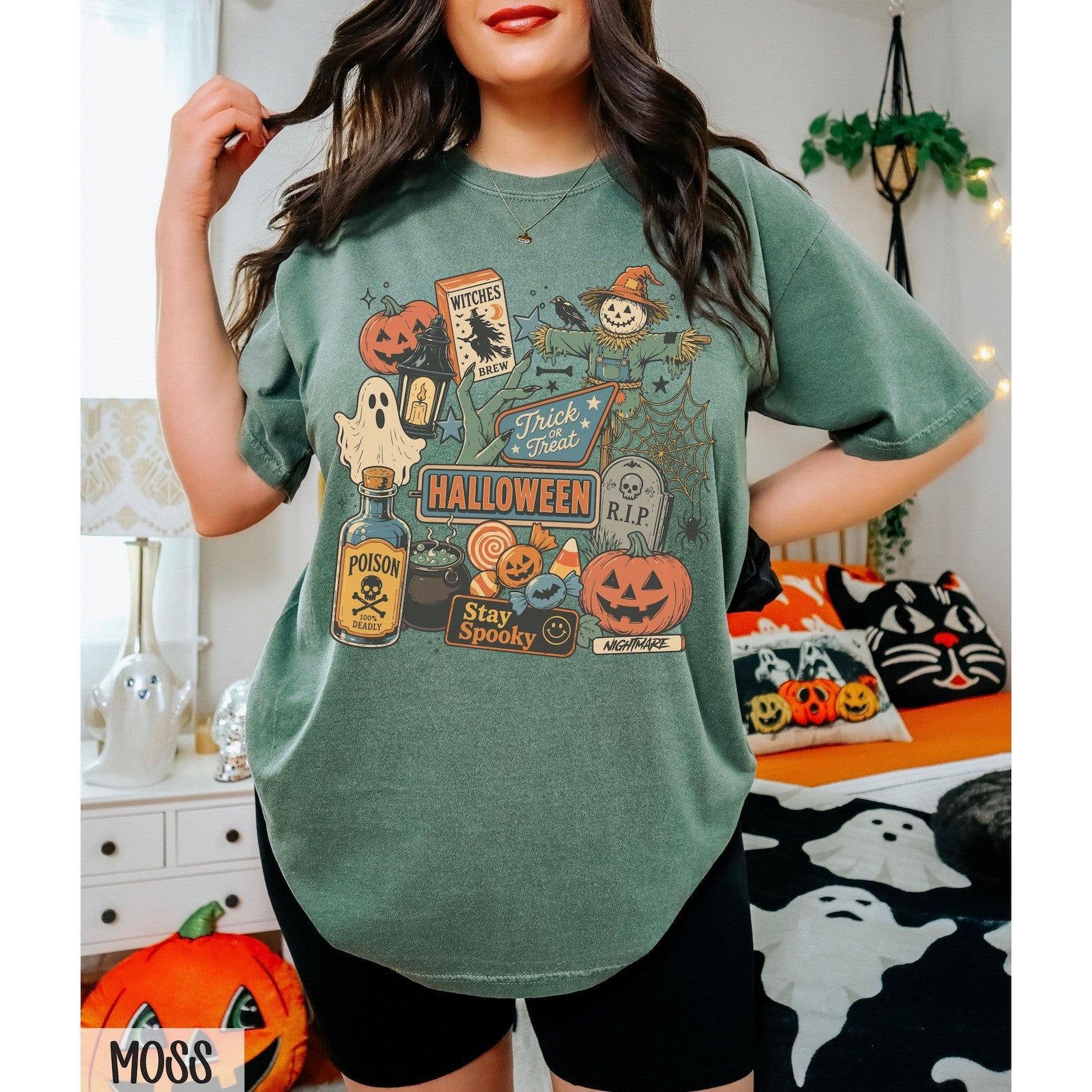 Spooky Party Halloween T-shirt, Cute Summer Vacation Shirt