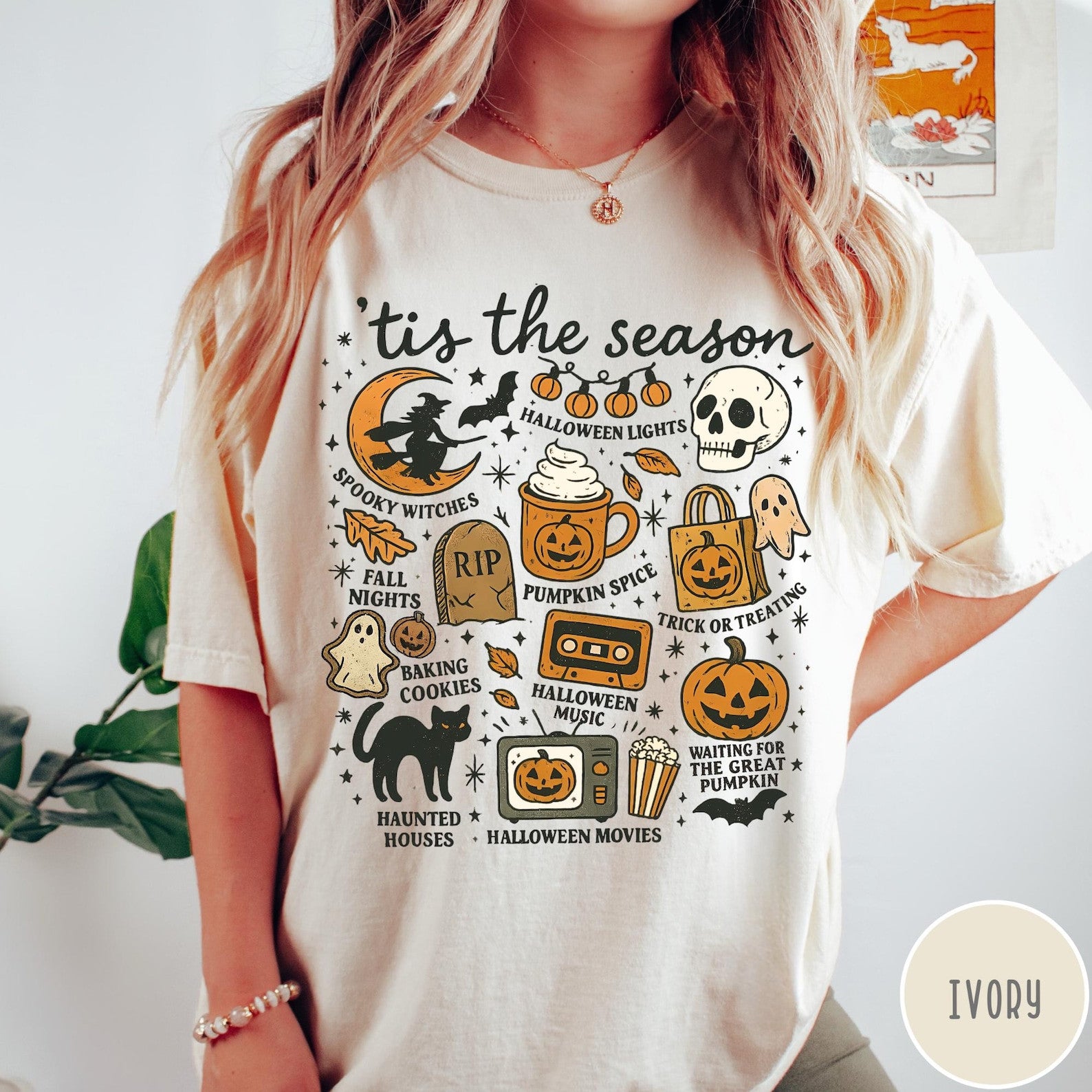 Tis' The Season Halloween T-shirt, Cute Summer Vacation Shirt