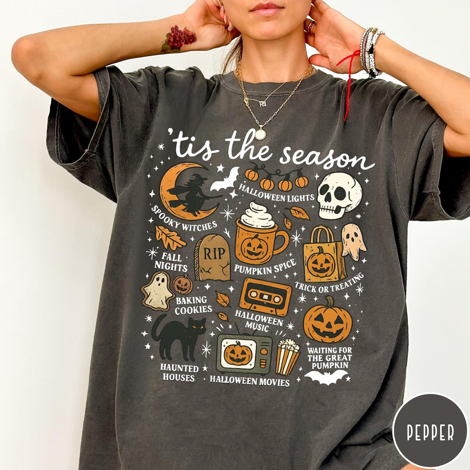Tis' The Season Halloween T-shirt, Cute Summer Vacation Shirt