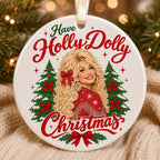 Have A Holly Dolly Christmas Ornament, In Loving Memory Gift