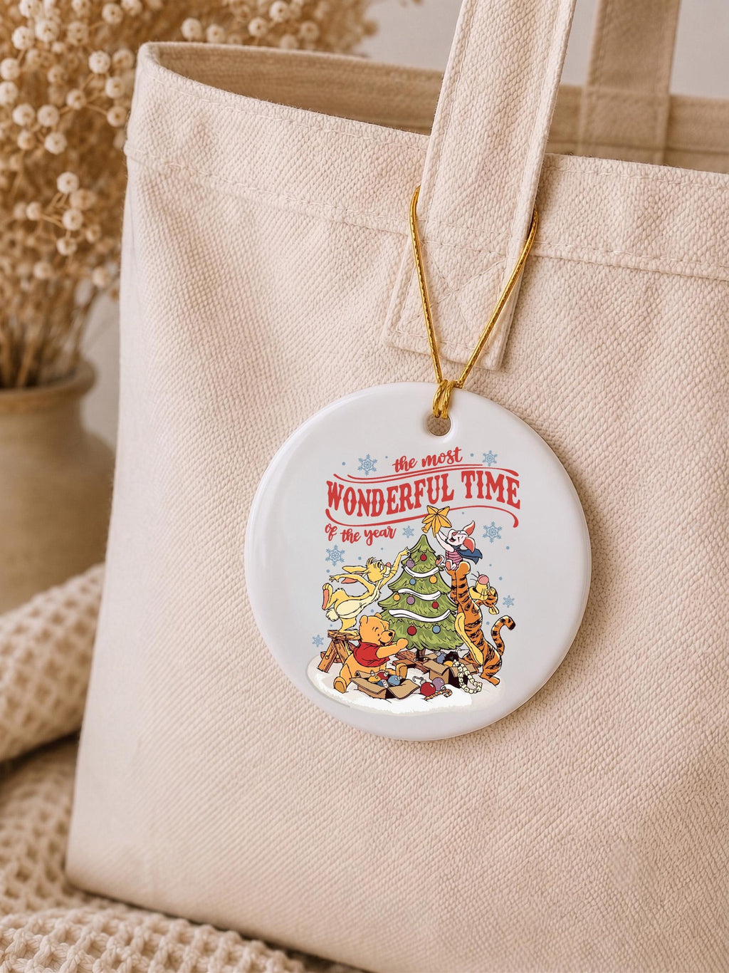Funny The Pooh Christmas Ornament, Disney Inspired Ornament, Christmas Decor | Best Friend Gift