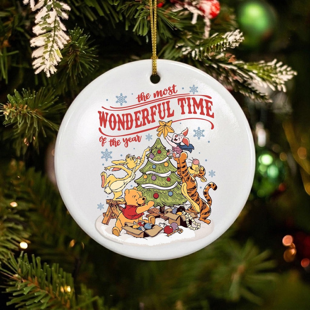 Funny The Pooh Christmas Ornament, Disney Inspired Ornament, Christmas Decor | Best Friend Gift