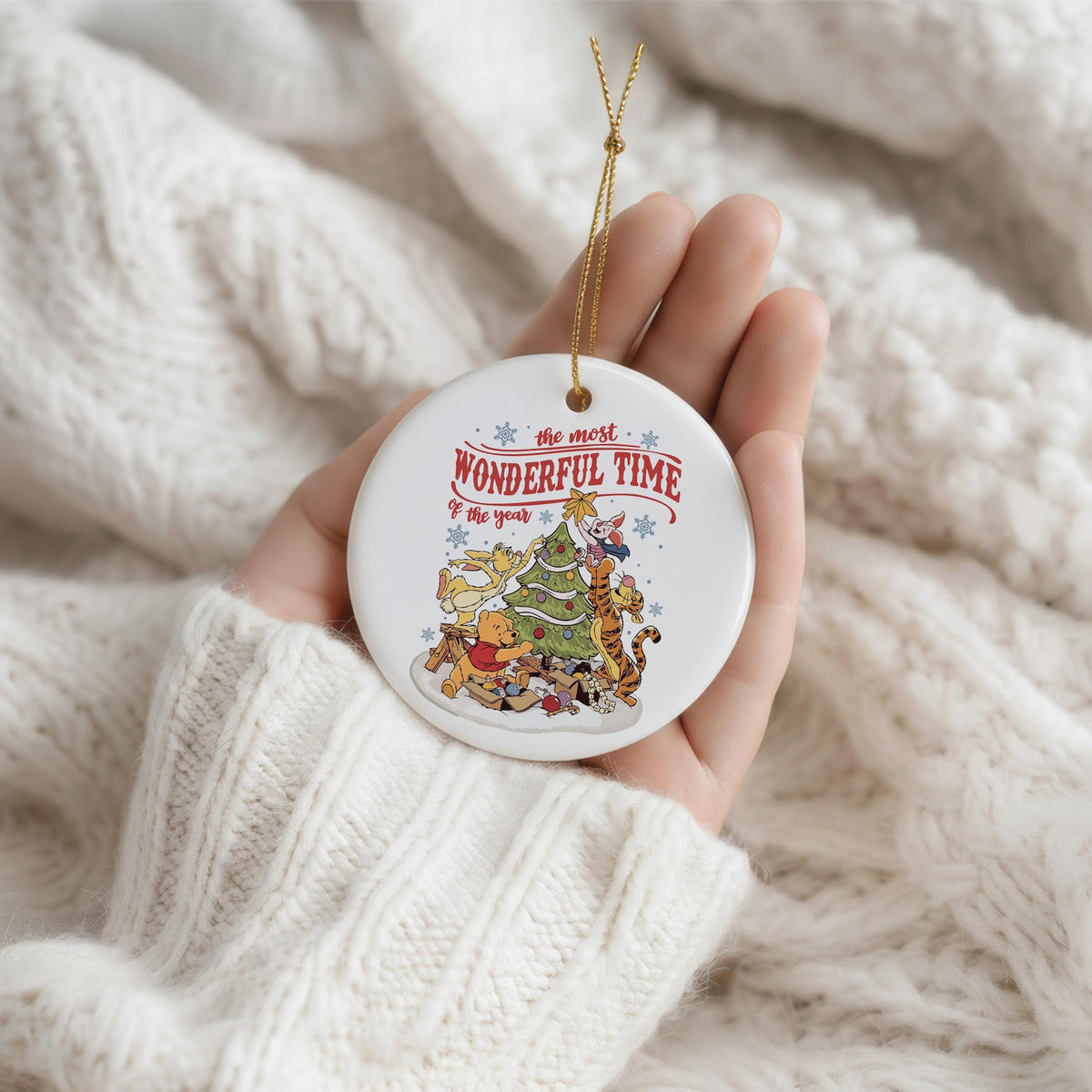 Funny The Pooh Christmas Ornament, Disney Inspired Ornament, Christmas Decor | Best Friend Gift