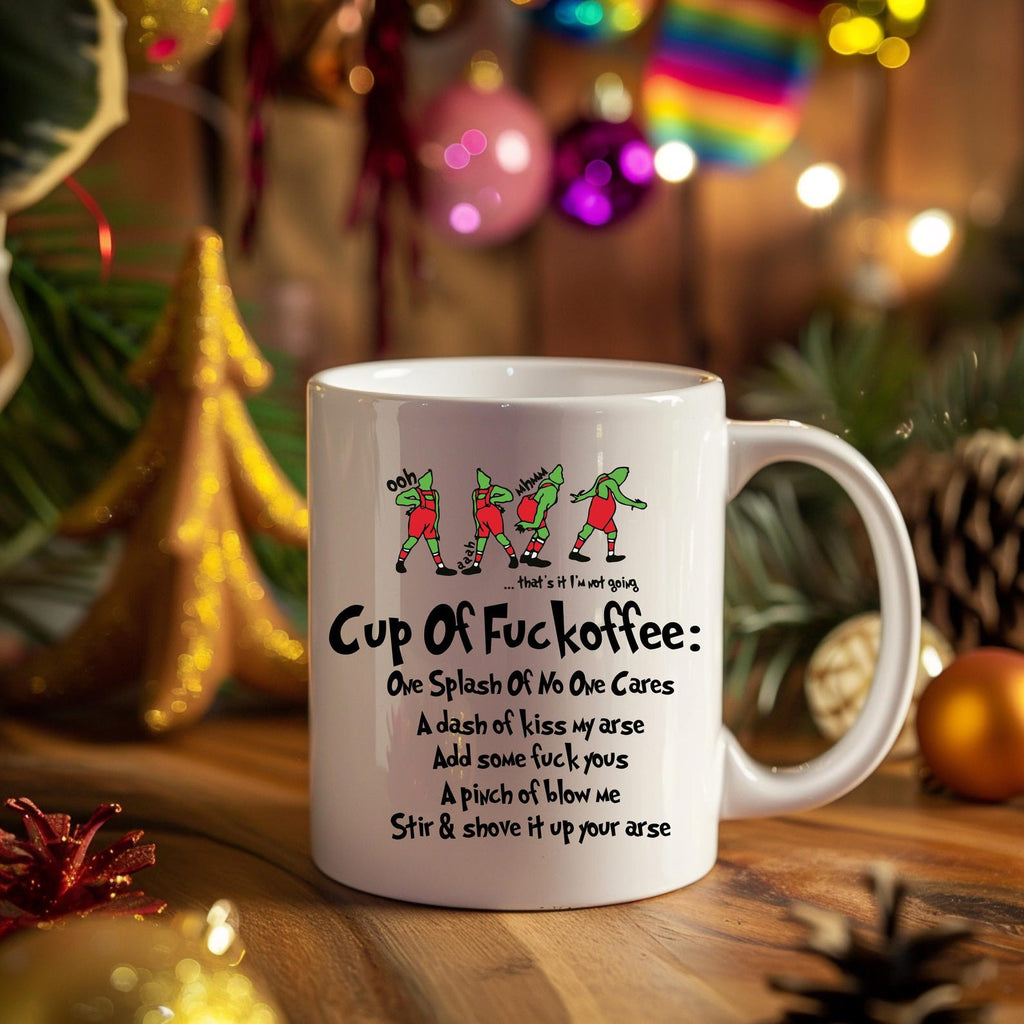 Funny Cup Of Fuckoffee Christmas Coffee Mug