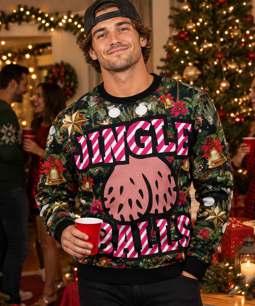 Funny Jingle Balls Ugly Christmas Sweater For Women & Men - Christmas Gift