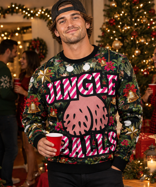 Funny Jingle Balls Ugly Christmas Sweater For Women & Men - Christmas Gift