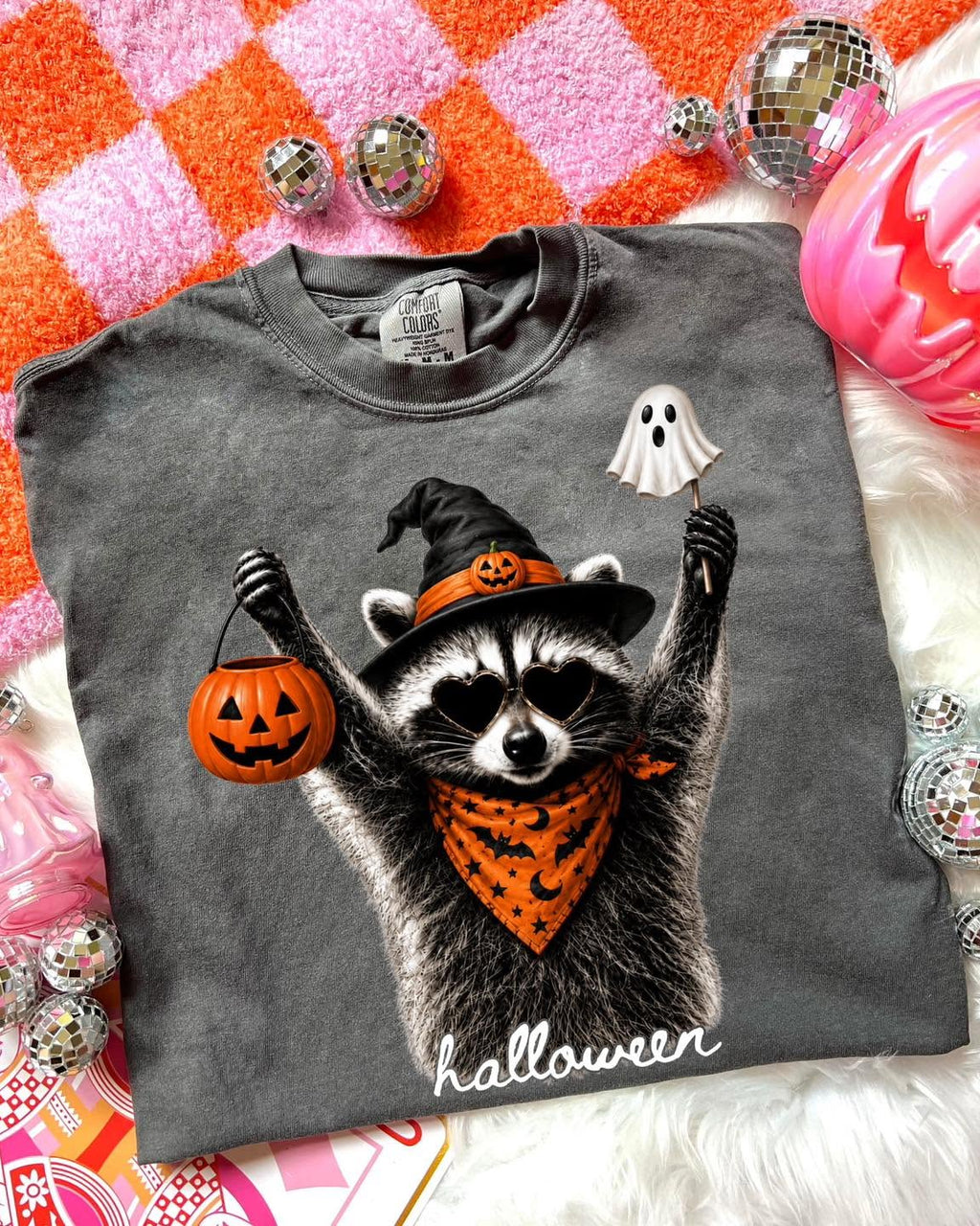 Funny Raccoon Halloween T-Shirt, Funny Summer Vacation Shirt