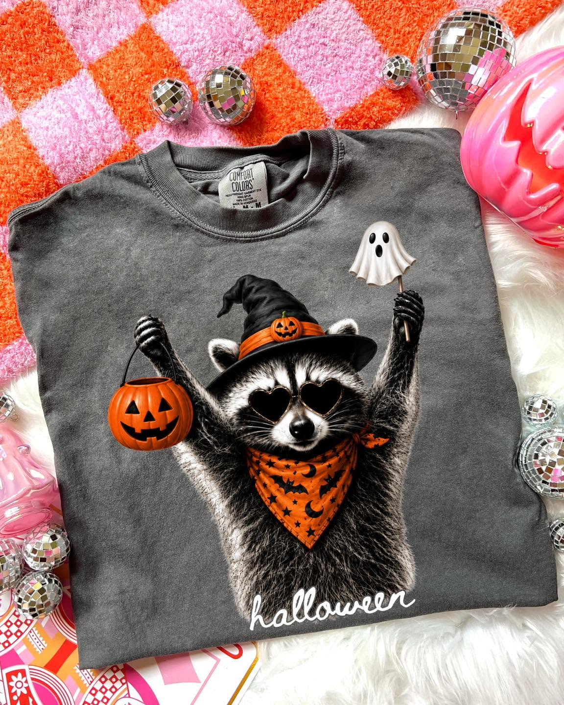 Funny Raccoon Halloween T-Shirt, Funny Summer Vacation Shirt