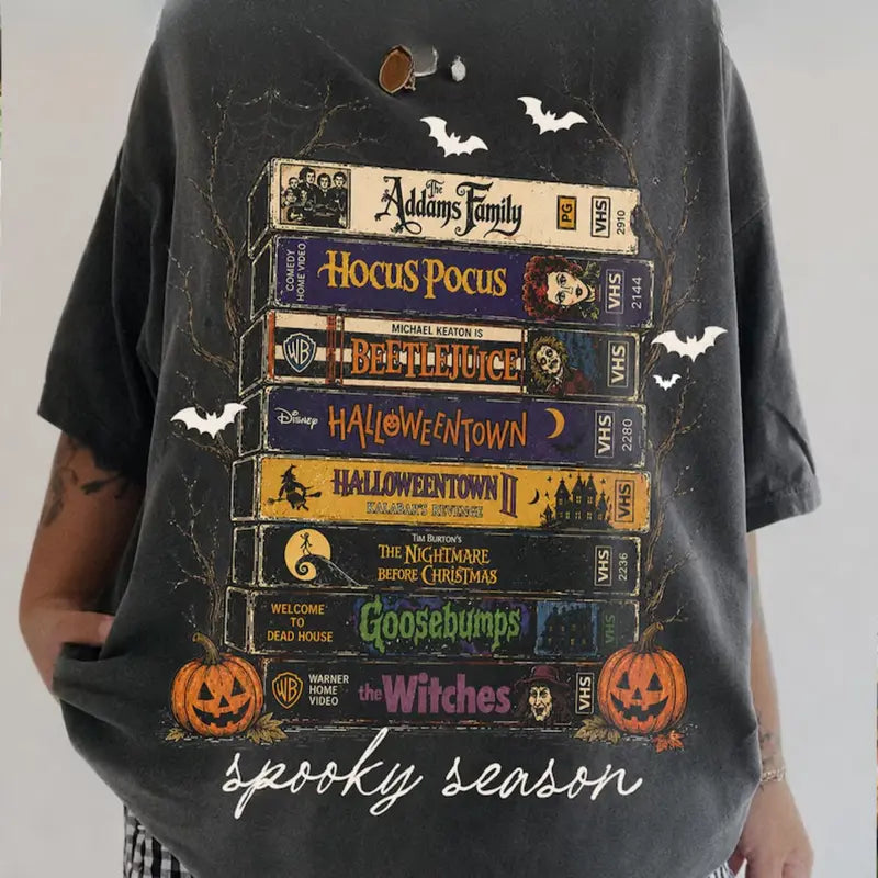 Vintage VHS Spooky Season Halloween Shirt