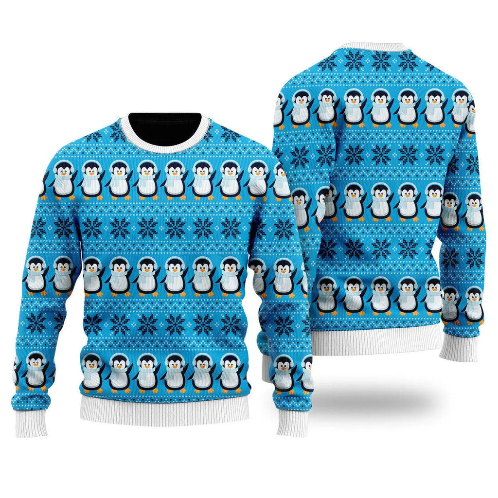 Penguins Let It Snow Ugly Christmas Sweater For Women & Men - Christmas Gift