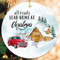 All Roads Lead Home Christmas Ceramic Ornaments - Christmas Decoration Gifts