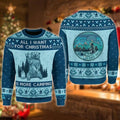 Hate People More Camping Funny Bear Ugly Christmas Sweater For Women & Men - Christmas Gift