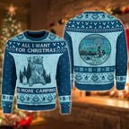 Hate People More Camping Funny Bear Ugly Christmas Sweater For Women & Men - Christmas Gift