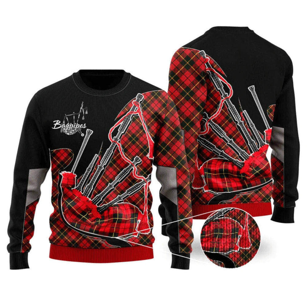 Electric Guitar Musical Instrument Ugly Christmas Sweater For Women & Men - Christmas Gift