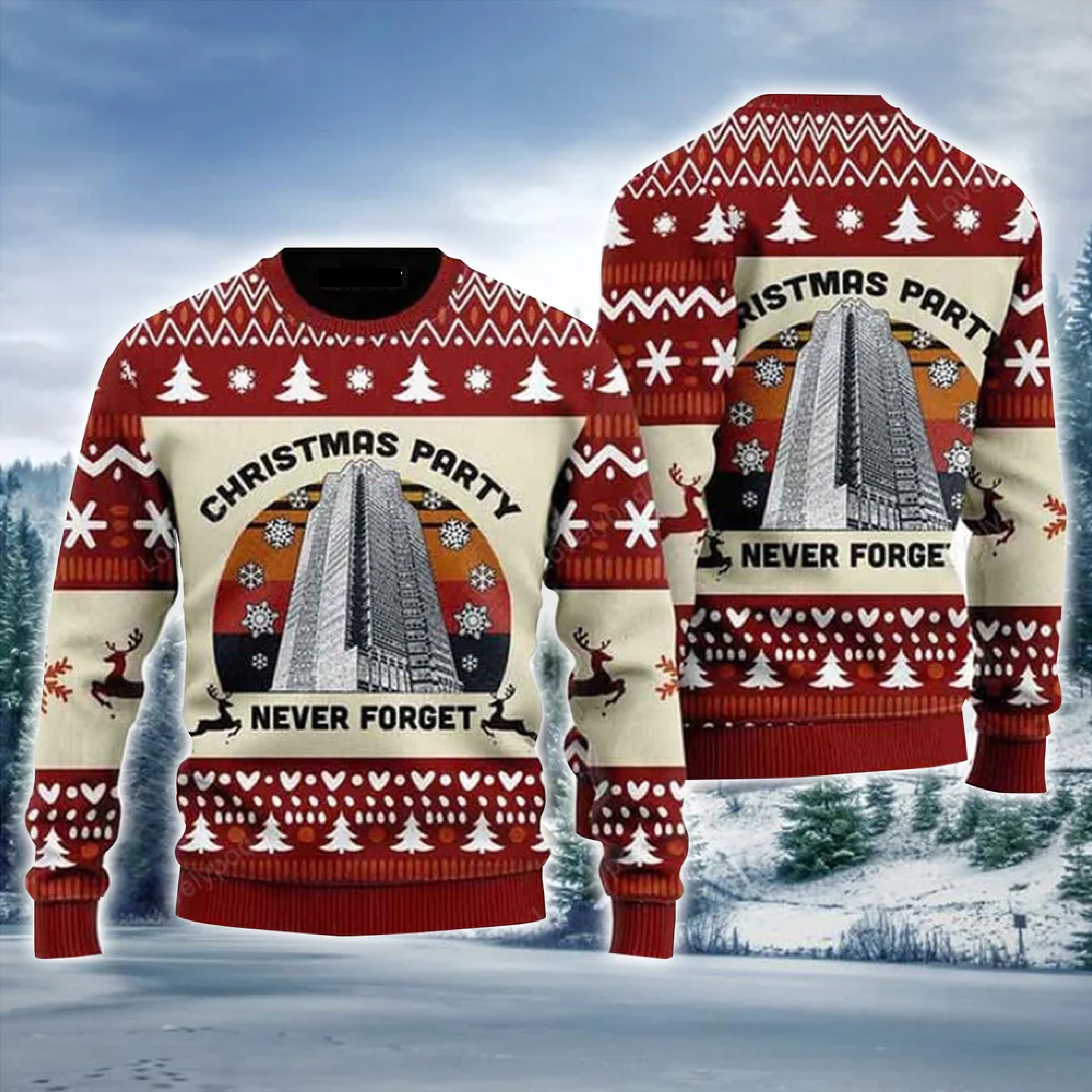 Nakatomi Plaza Christmas Party Never Forget Ugly Christmas Sweater For Women & Men - Christmas Gift