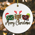 Postal Worker Plaid Christmas Ceramic Ornaments - Christmas Decoration Gifts