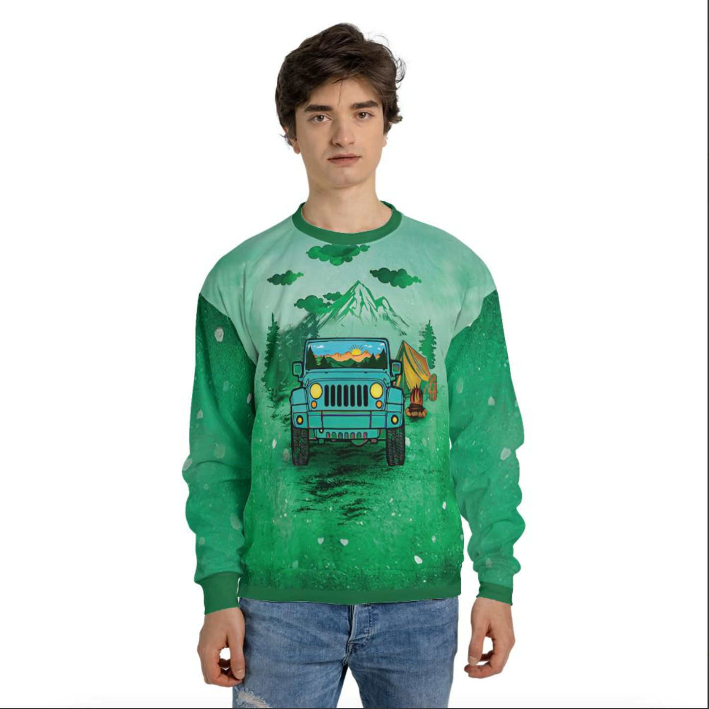 Travelling Into The Forest Ugly Christmas Sweater Gift For Men & Women Adult - Christmas Gifts