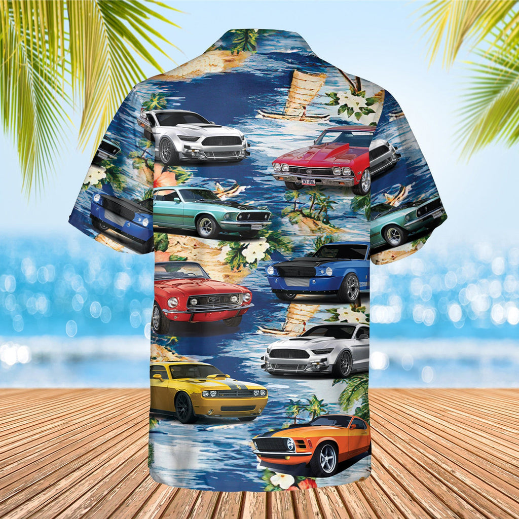 wazzup_print_muscle_car_hawaiian_shirt_back__view