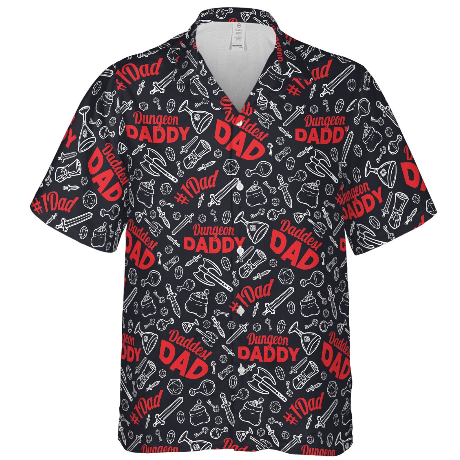 Dungeon Daddy DnD Cool Design  - Aloha Hawaiian Shirts For Men, Father's Day Gift