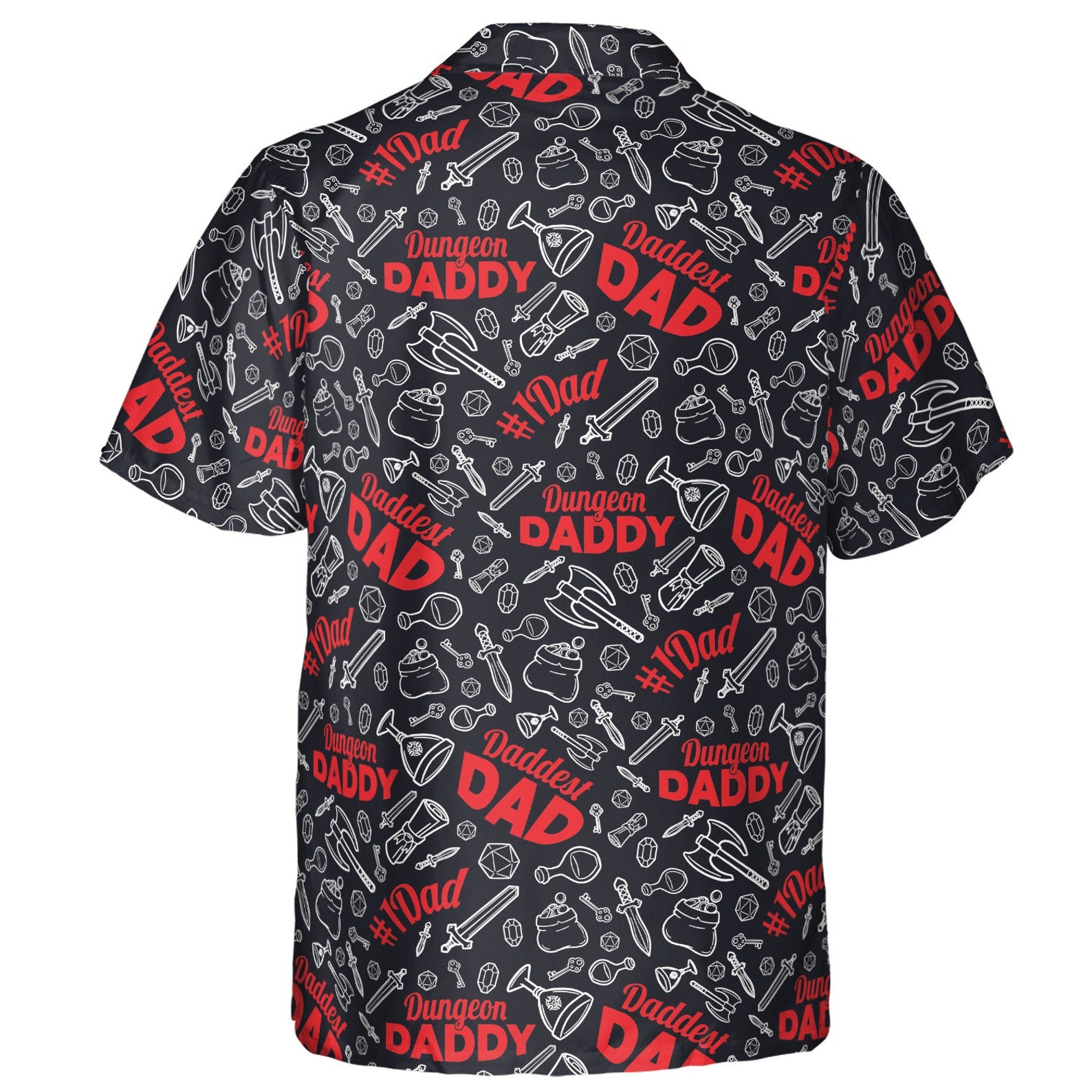 Dungeon Daddy DnD Cool Design  - Aloha Hawaiian Shirts For Men, Father's Day Gift