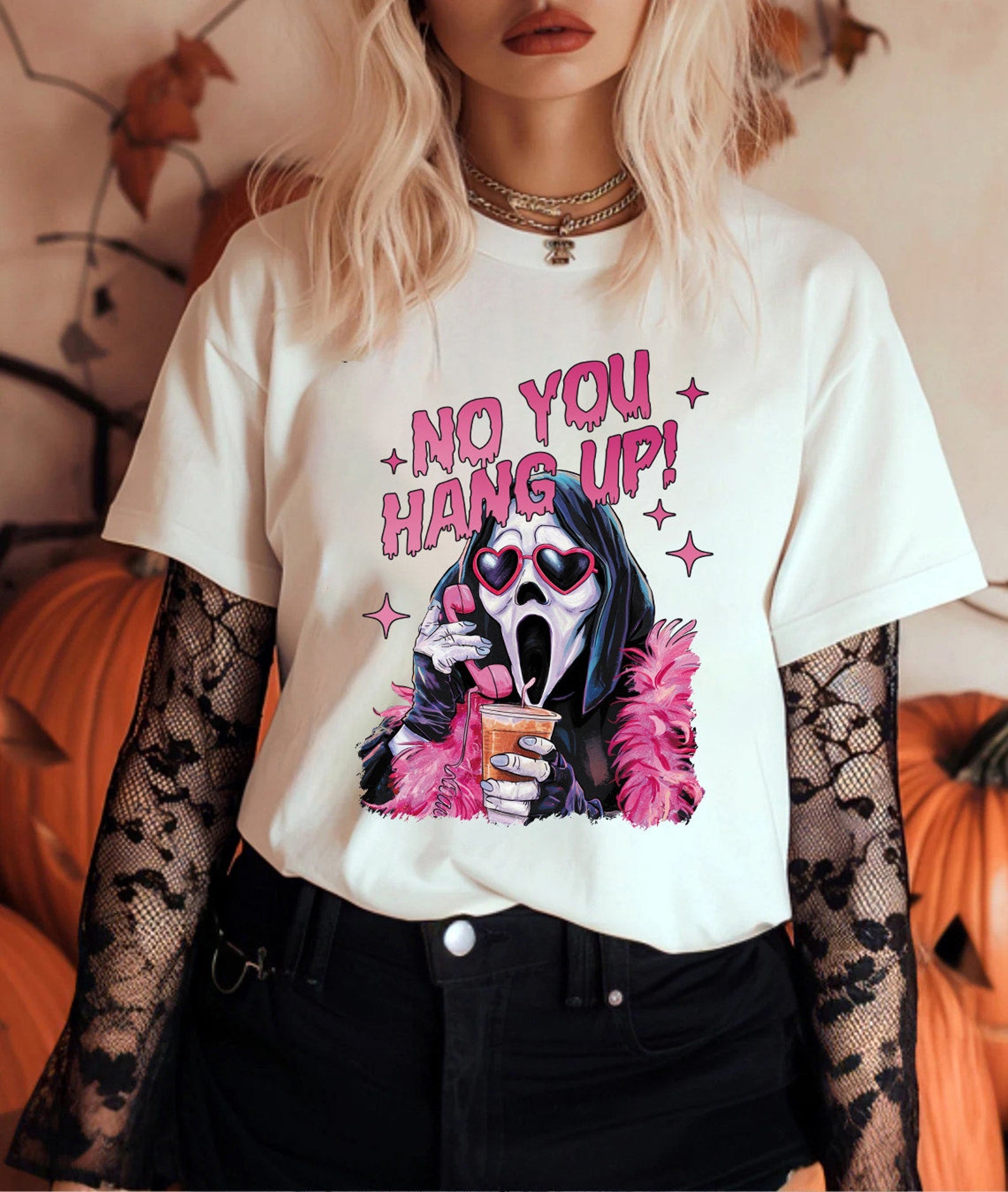 No You Hang Up Halloween Cool Design Unisex T-shirt For Men & For Women R1178