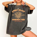 Spooky Island Disco Skull T-Shirt, 90s Nostalgia Halloween, Summer Spooky Shirt