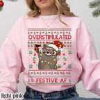 Funny Raccoon Christmas Shirt | Overstimulated Espresso Martini Gift