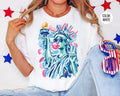 Preppy Statue of Liberty Blowing Bubble Gum 4th of July Shirt