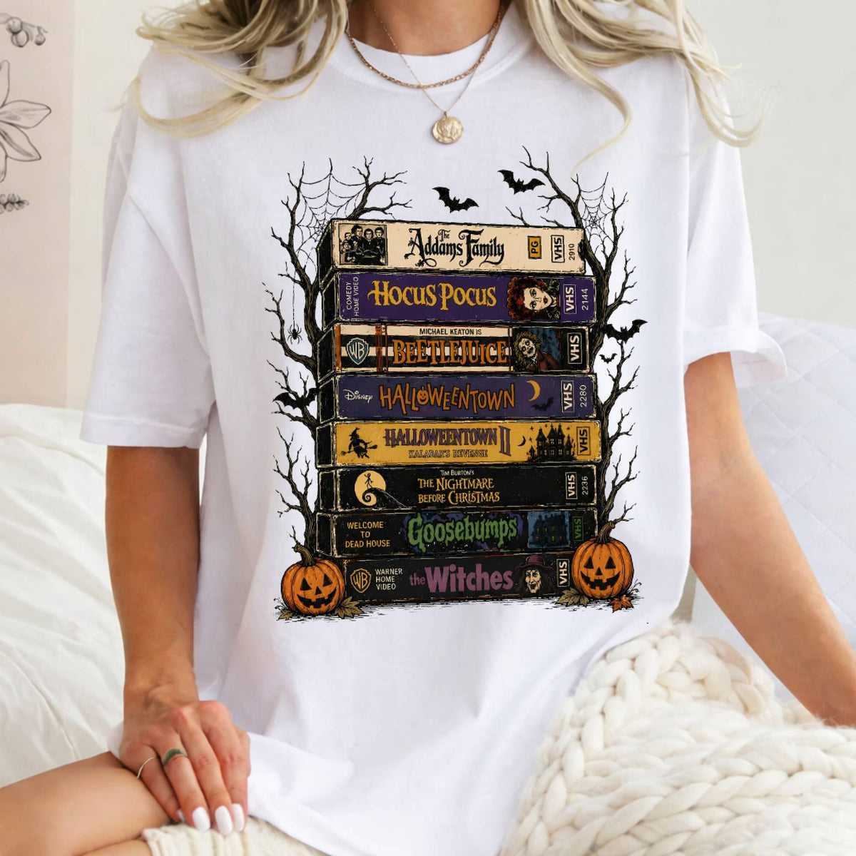 Vintage VHS Movie Tapes Halloween Shirt
