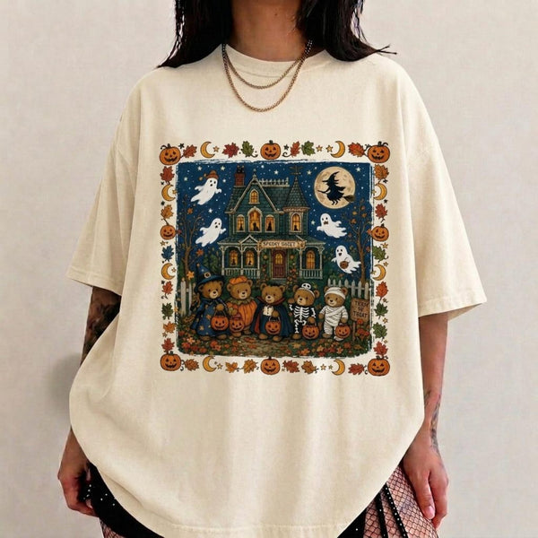 Vintage Cute Bears Spooky Halloween Shirt