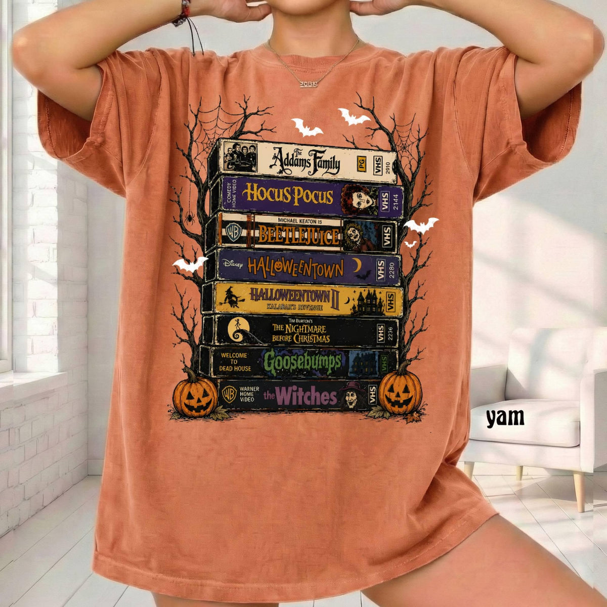 Vintage VHS Movie Tapes Halloween Shirt